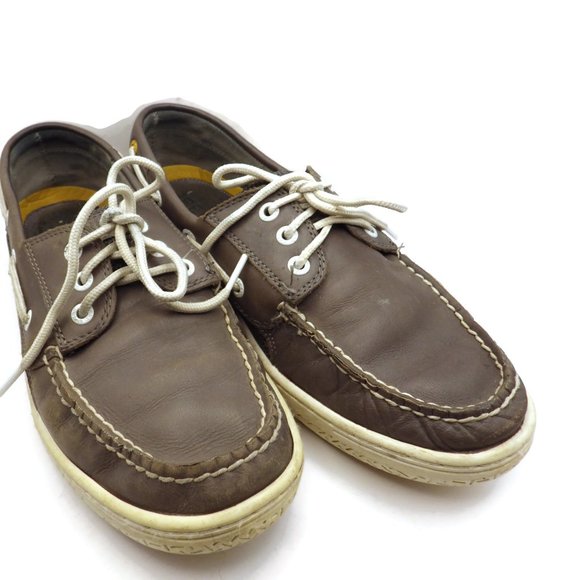 Sperry Topsiders/ Medium Gray Leather/ Men's Size 9 - Picture 6 of 7